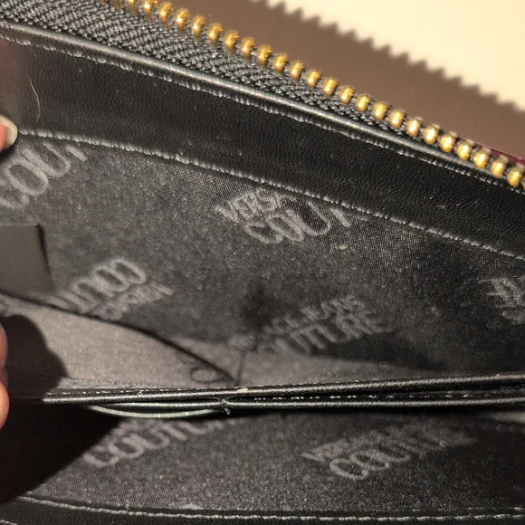 Versace Jeans Couture Pink, Gold, and Black Wallet - Picture 8 of 16